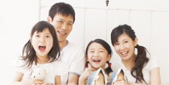 家族の笑顔